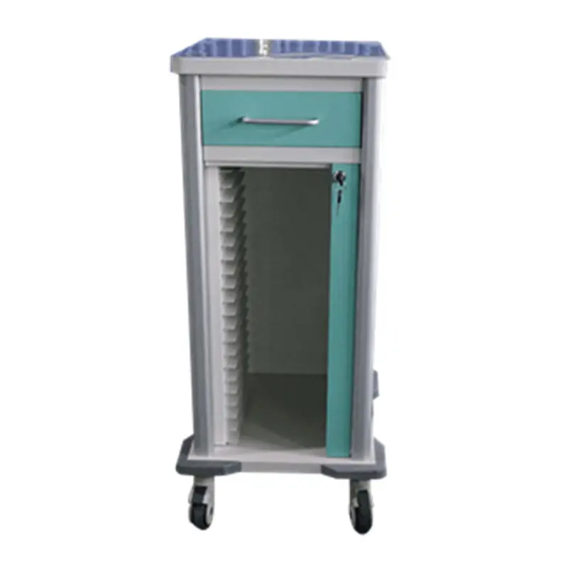 YFS-011 Clinic Nurse Mobile Workstation Patient Record Chart Trolley