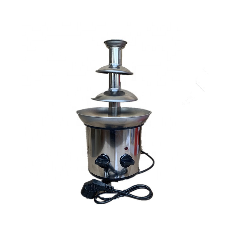 Factory direct selling custom logo stainless steel hotel wedding party 3 tier commercial chocolate fountain