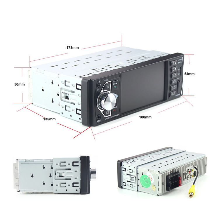 1 Din MP3-плеер, автомобильный радиоприемник, bluetooth V2.0, автомобильная стереосистема 12 В, автомобильный аудиоплеер
