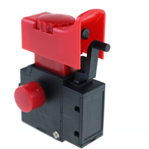 FA2-6/1BEK 250V 6A 5E4 красный + черный замок на Электрическая дрель инструмент триггерный переключатель электрического инструмента арматуры переключатель