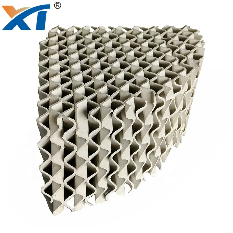 high quality light micro pores ceramic structured packing 350y for packing scrubber tower