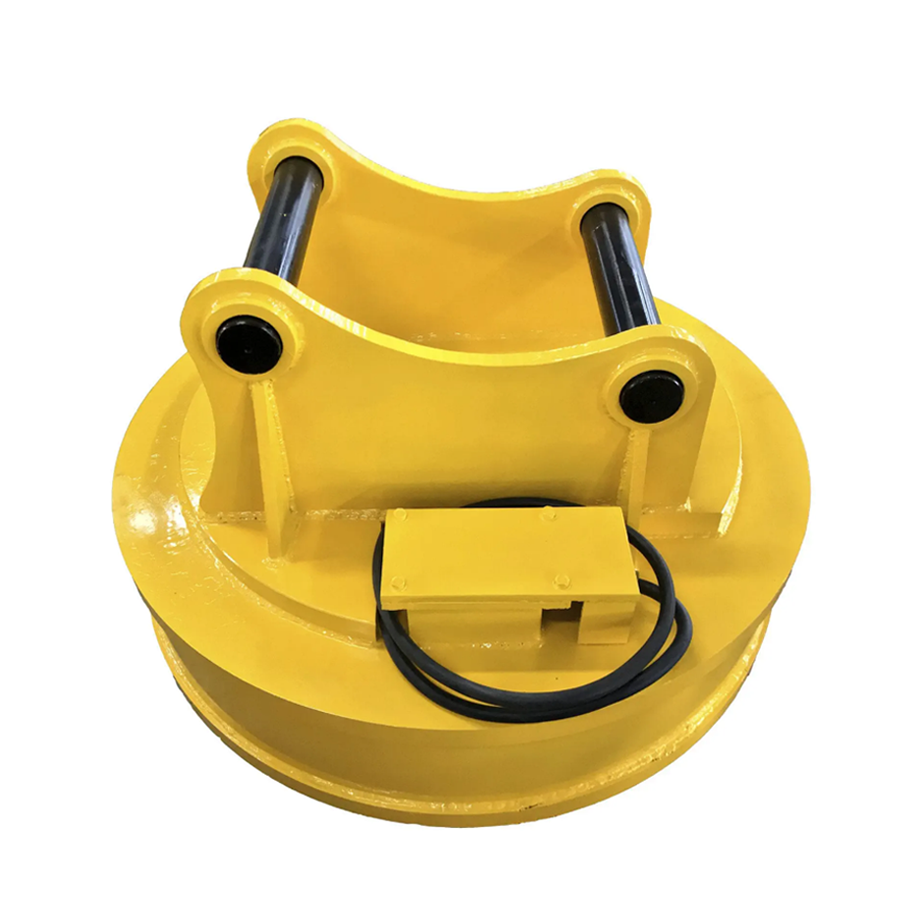 DC 24v copper coil circular electro magnetic lifter metal scrap lifting magnets for excavator