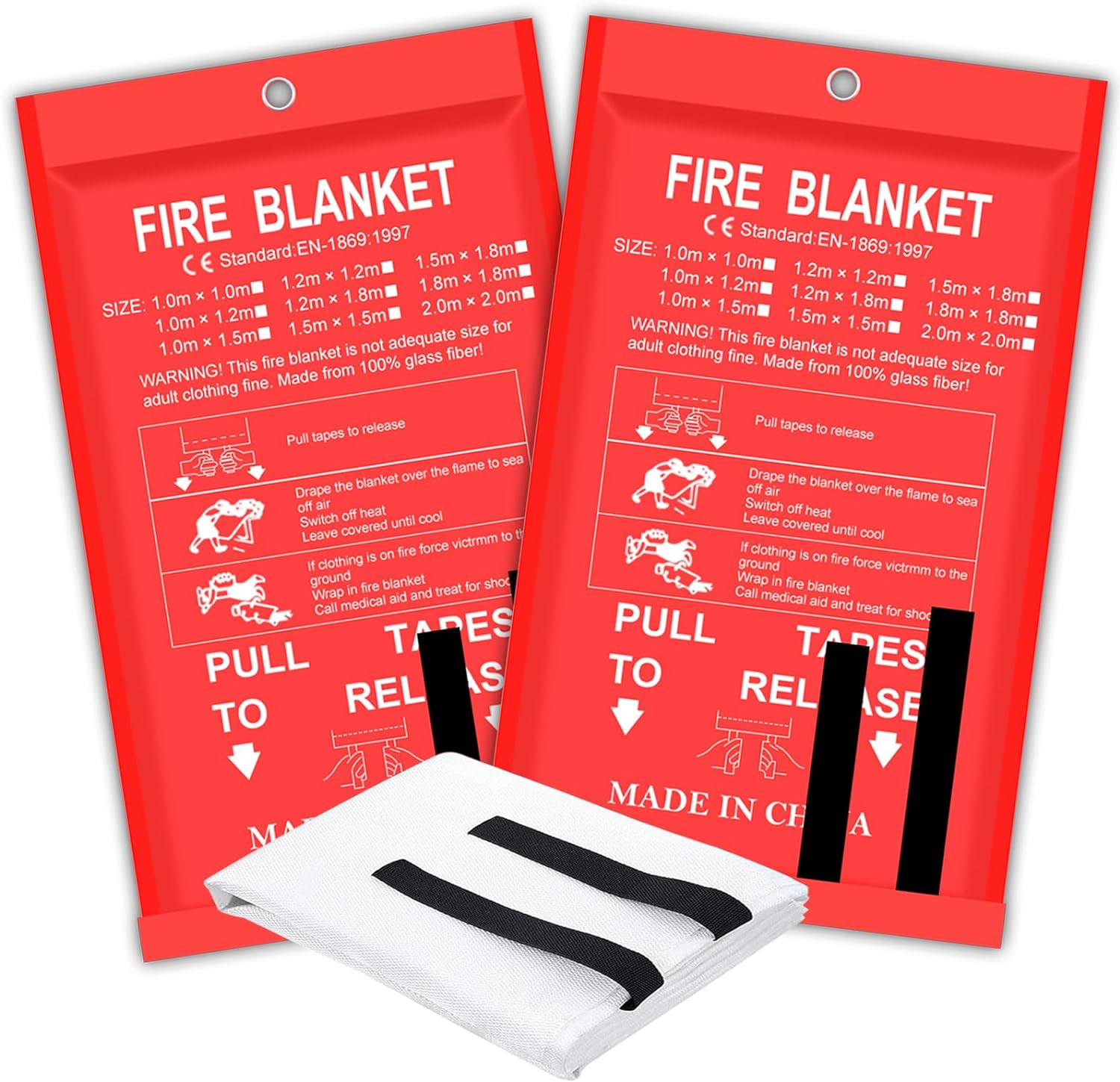 Fire Proof Safety Emergency Fire Blanket Fiberglass Fire Resistant Fiberglass Blanket Emergency Protection For Home