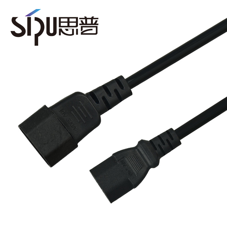 Удлинительный шнур SIPU IEC C13-C14, штекер-гнездо, шнур питания переменного тока с вилками стандарта Австралии, ЕС, США, Великобритании для бытовой электроники