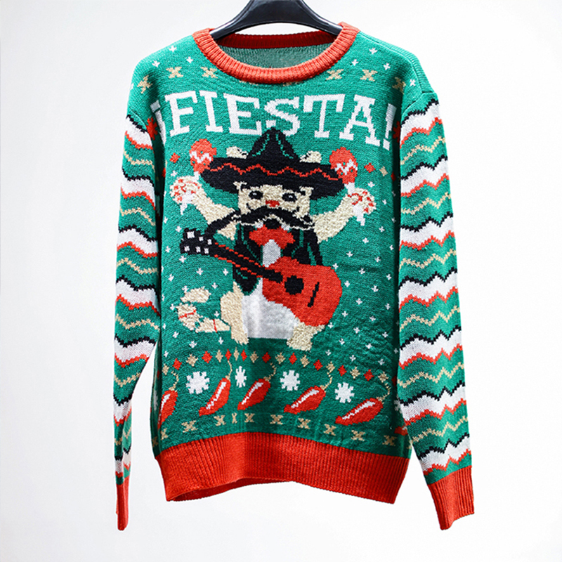 wholesale custom funny knitted christmas sweater ugly