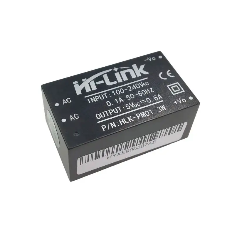 AC-DC isolation power supply module HLK-PM01 3W 5V 600MA 220V to 5V household switch step-down power supply module