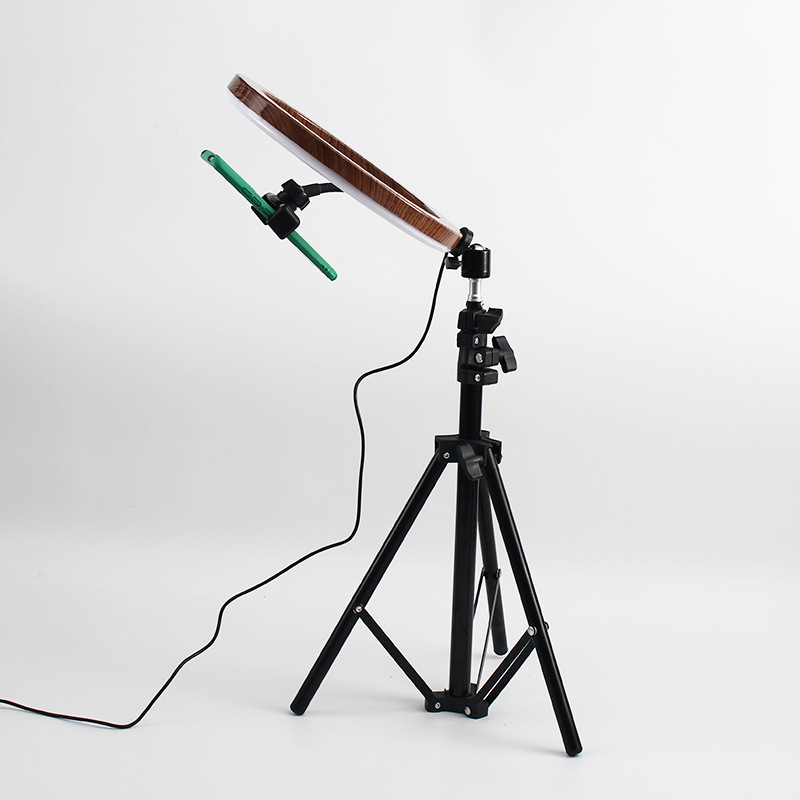 10 "студийная фотография светодиодное заполняющее освещение для съемки с регулируемый штатив-Трипод стойка 6500K кольцо-вспышка для селфи для прямой трансляции