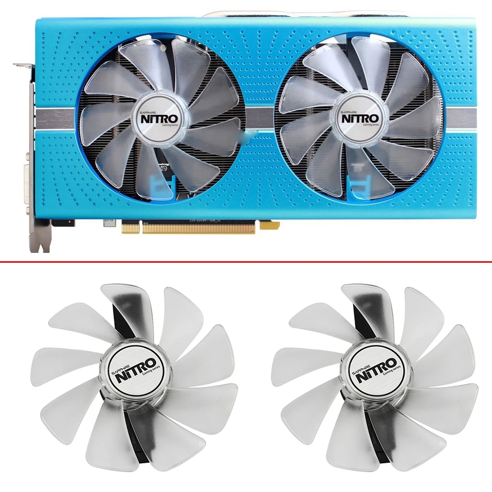 Новый вентилятор охлаждения GPU 95 мм CF1015H12D FD10015M12D RX470 для Sapphire RX470 RX590 RX580 RX480 RX570 NITRO SpecialEdition, 2 шт.