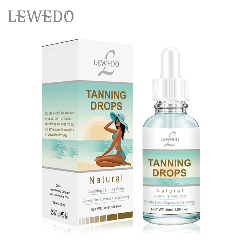 Customizable Organic body face self tanner Private label tanning drops Lotion