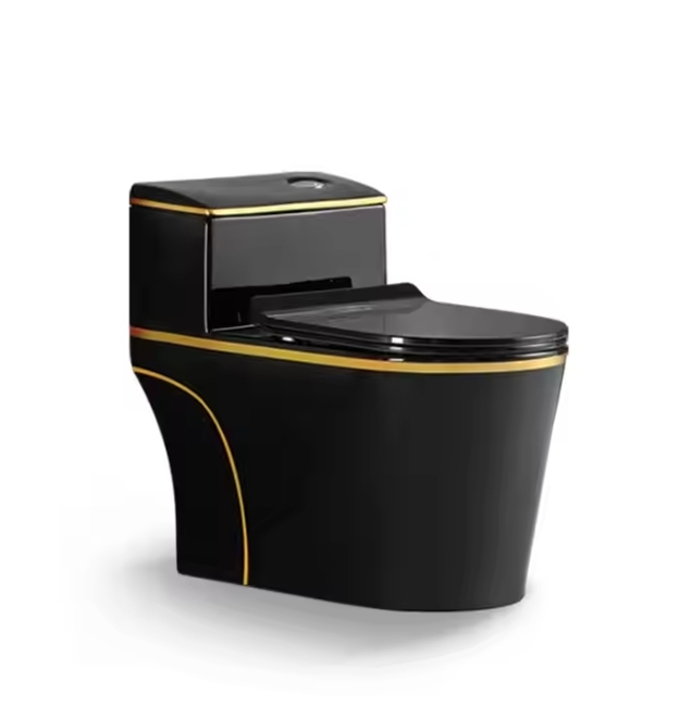Modern Bathroom Ceramic Toilet with Elongated One-piece Design, Factory Direct Sales in China