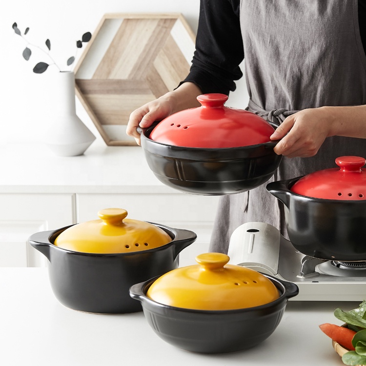 Высококачественная керамическая кухонная посуда, набор фарфоровой посуды для приготовления тушения, 4 шт.