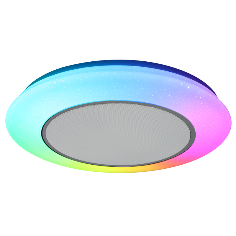 Современное многофункциональное Rgb-Освещение для дома, акриловые музыкальные светодиодные лампы в современном стиле, для гостиной, потолочный светильник