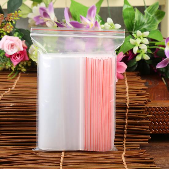 Retail Resealable Pouch Plastic Clear Self Seal Ziplock Packing Food sealed zip Bag