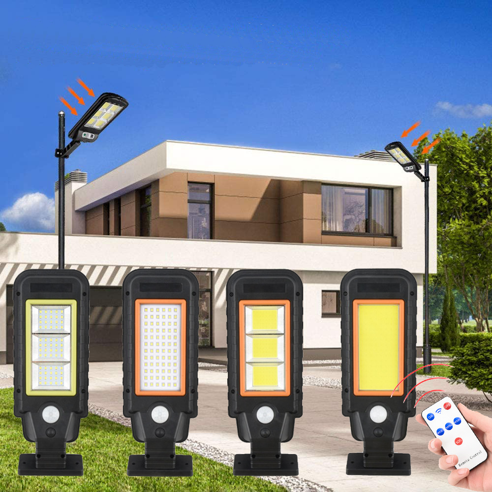 Solar Lights Outdoor Waterproof Street Vintage Wall Cob Led Light Solar Motion Sensor For Garden Lighting