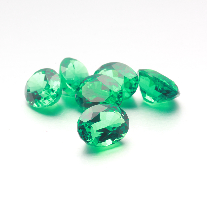 Starsgem hydrothermal emerald Colombia emerald 6*8mm oval shape emerald