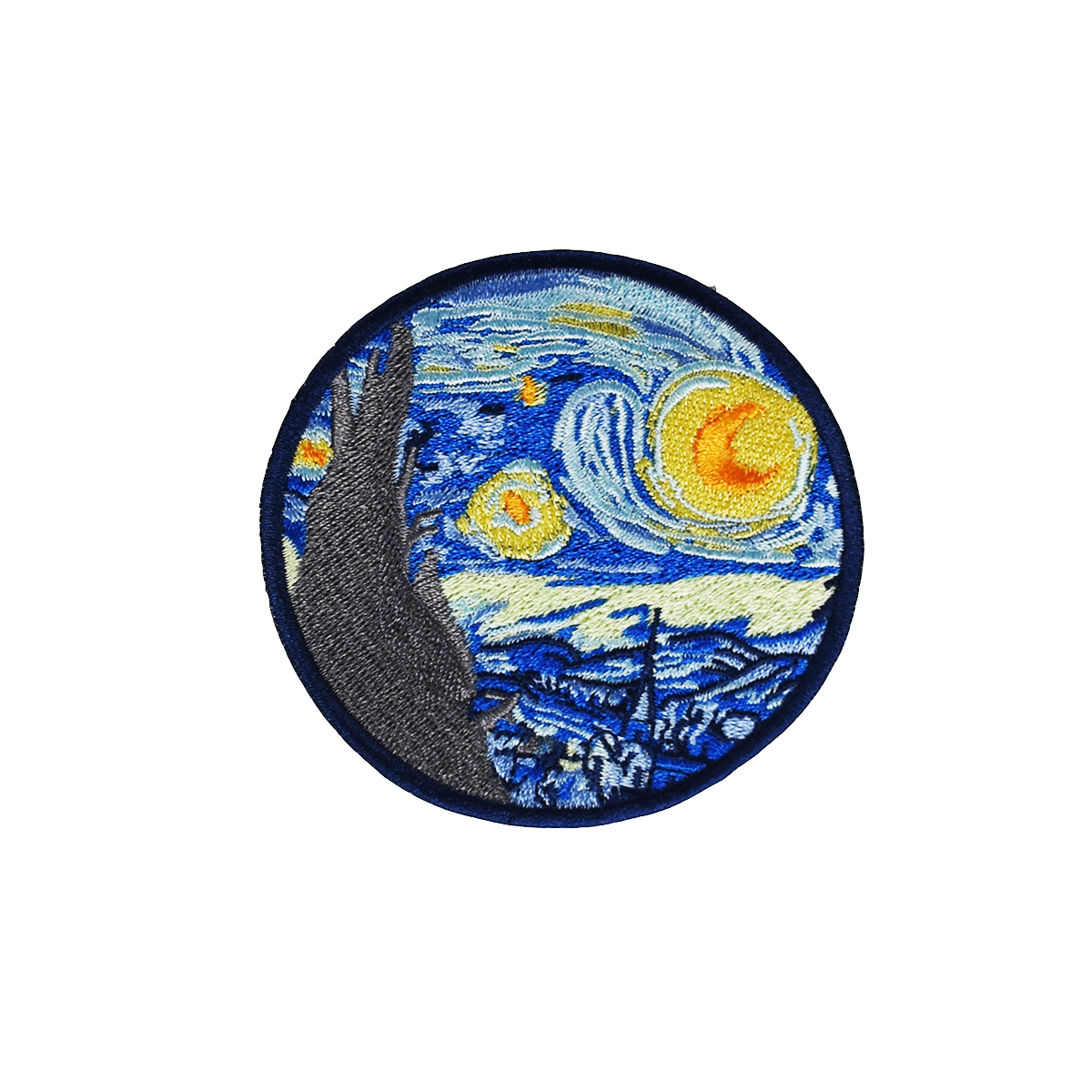 Iron-on Badge Van Gogh Starry Night Patch Embroidery Patch for clothing DIY