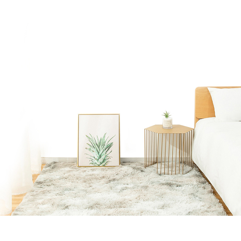 Solid color plush carpet sponge thickened non-slip wool-like full carpet