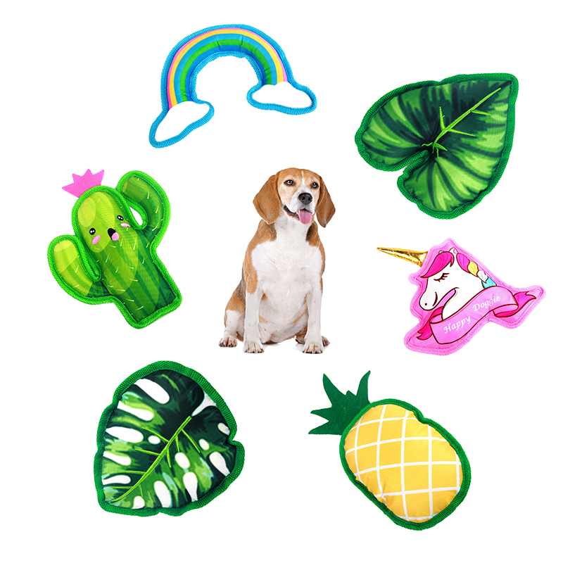 Игрушка для собак Saiji, игрушка для собак, хлопковая, плюшевая, прочная, водонепроницаемая, в форме животных, растений, пищалка