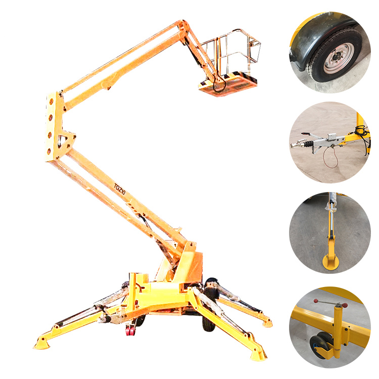 Строительное оборудование, гидравлическая платформа, подъемник one man lifter Boom lift для авиационных работ, 10 м, 12 м, 14 м, 16 м, 18 м, 20 м