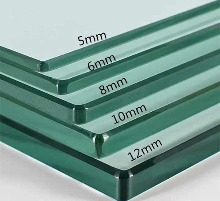 Customized4 5 6 8 10 12mm chemcally building tempered glass toughened clear float glass price