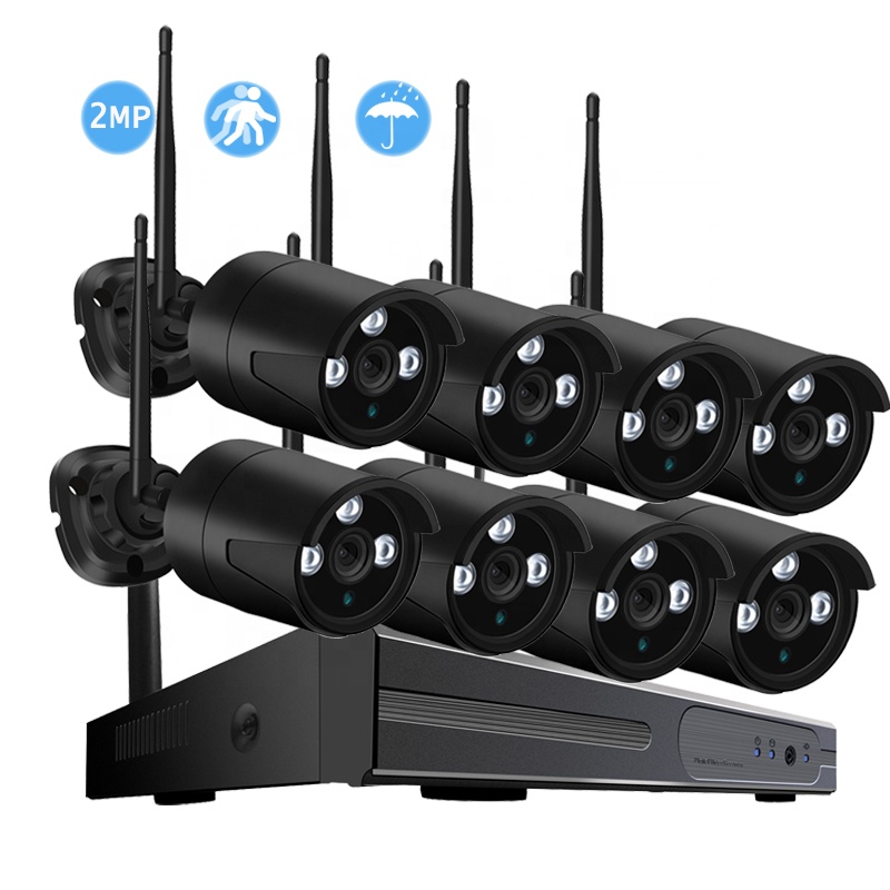 BESDER Full HD 1080P Беспроводная IP-камера видеонаблюдения Sysetm 8 каналов Автоматическая пара 2 Мп 8 каналов комплект видеонаблюдения 8 камер ИК Ночное Видение