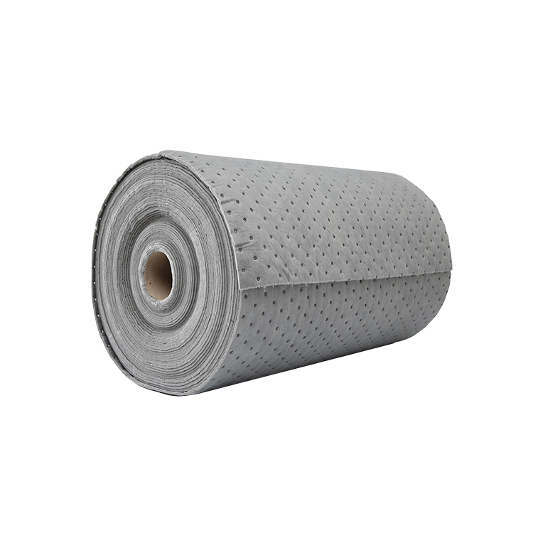 Absorbent roll absorbening pads with tearing line