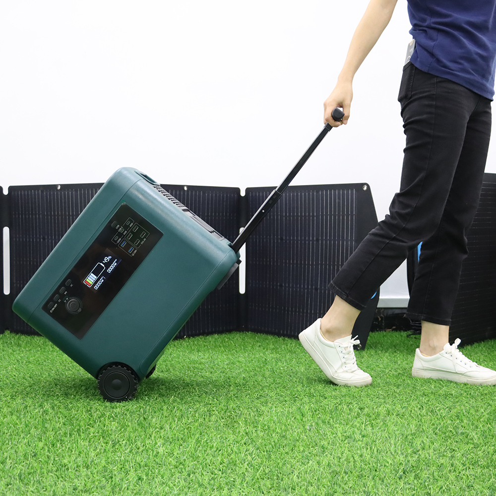 No Gasoline Solar Generator 2200w 110v 220v Portable Lithium Batteries And Power Stations For Outdoor Camping RV