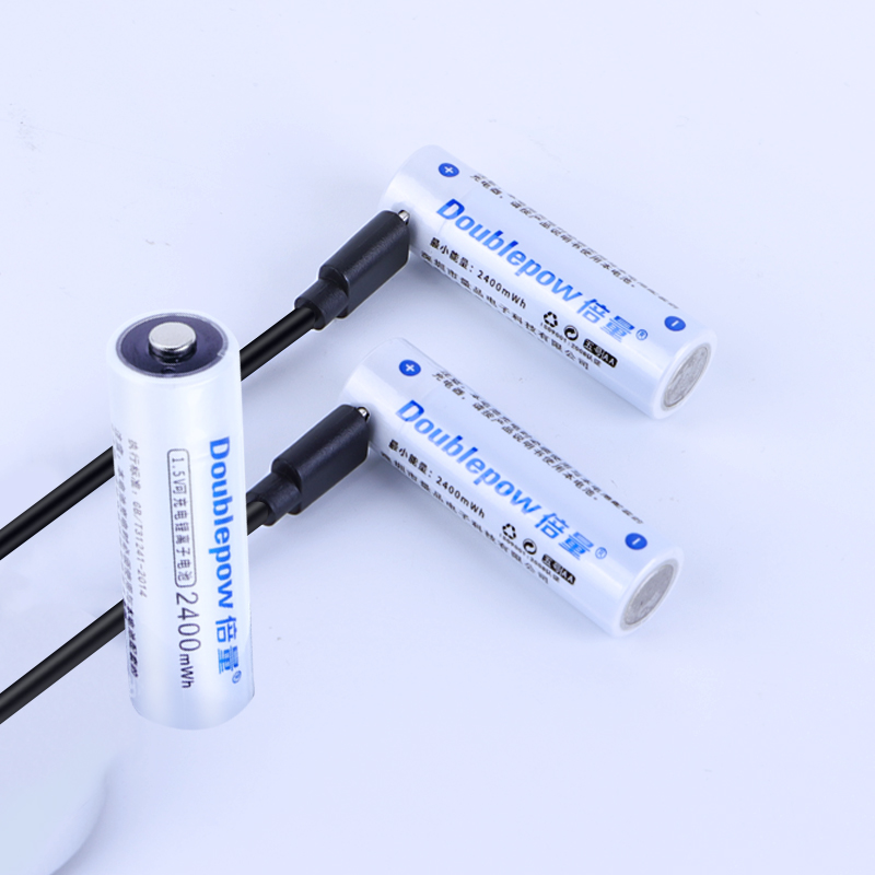 Factory Price 1.5V 2400mwh usb rechargeable lithium aa battery cell for remote control car