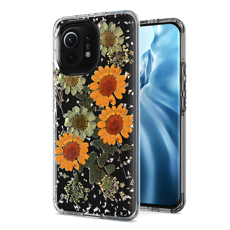 Высокий прозрачный чехол для мобильного телефона Redmi Note 10 9s с цветочным принтом на заказ