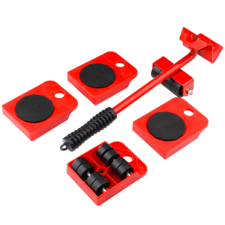5PC Professional Portable Heavy Object Mover Moving Tool Furniture Moving Handling Tool mover transport set