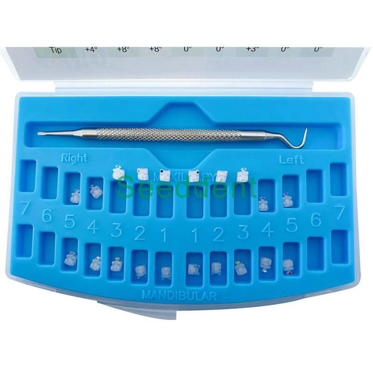 SE-O144 Dental Orthodontic Self Ligating Full Ceramic MBT/ROTH Bracket / Brace 022 345WH
