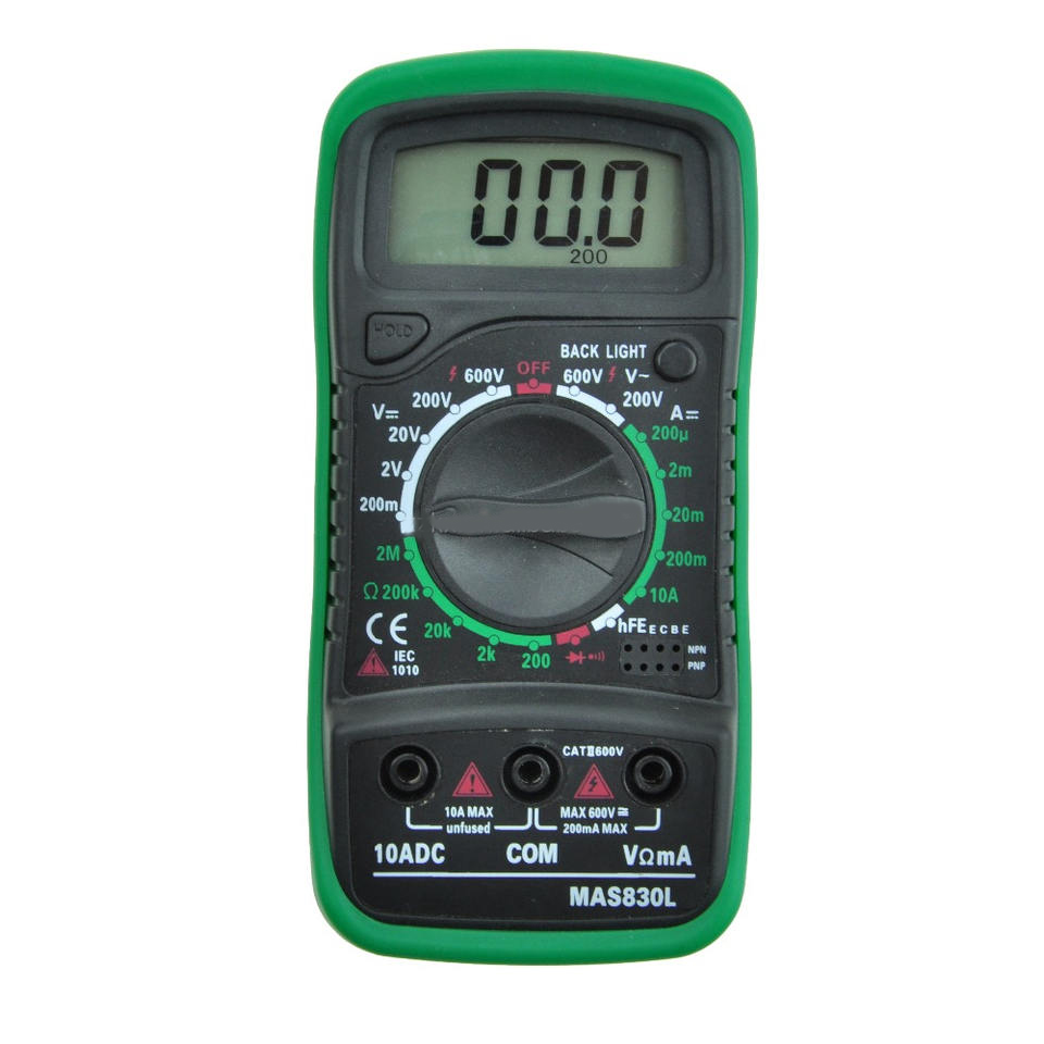 LCD Backlight Display Smart Multimeter, Digital Measure, Voltage Current Resistance, Data удержания Function, XL830L