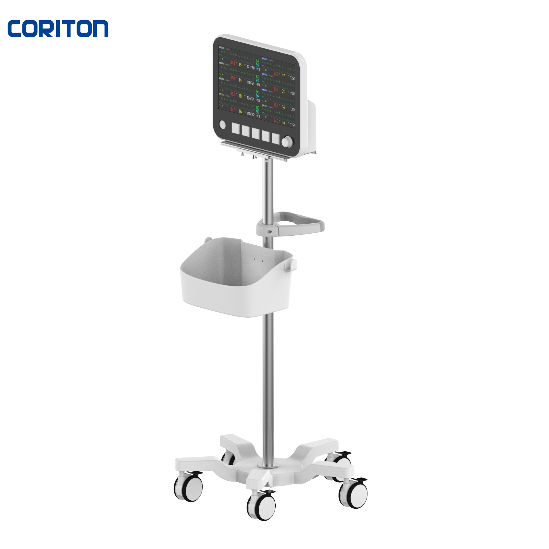Кронштейн для больницы ZOLL AED Plus, кронштейн для больницы Edan Biolight, недорогая медицинская тележка