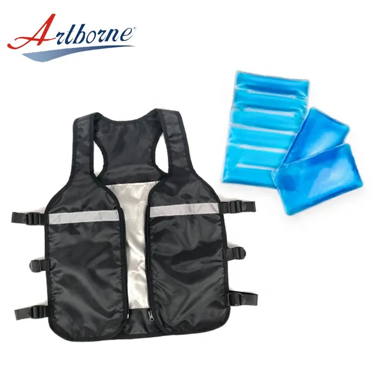 industrial refrigeration man dry phase change body ice gel cooling vest with liquid ice gel pack pad