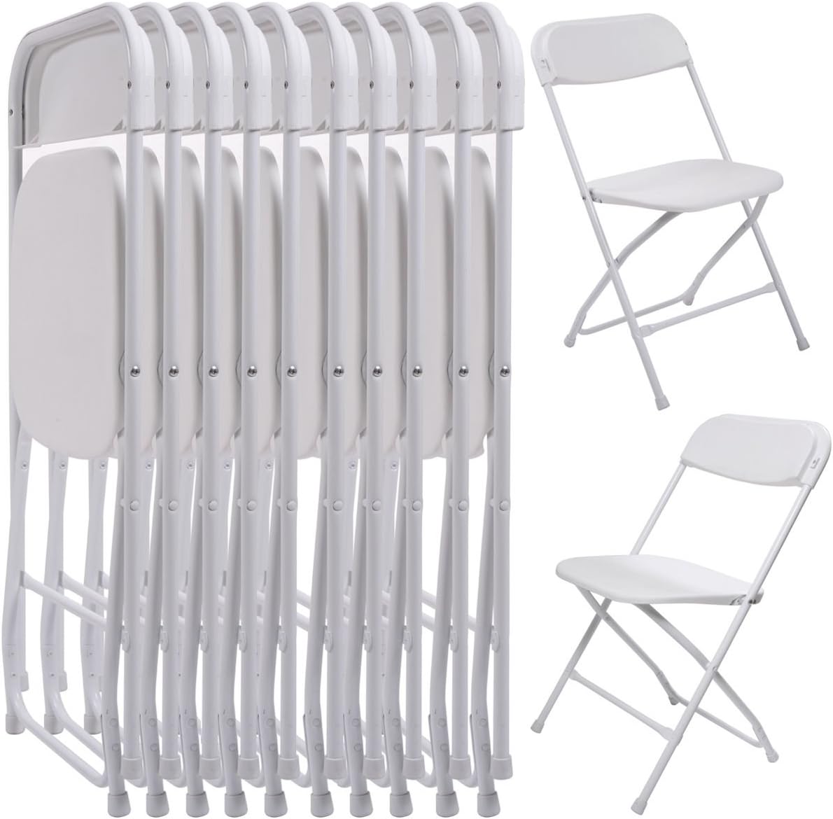 Easy to stack and store 5350pcs/40HQ Foldable party events HDPE plastic white folding chairs