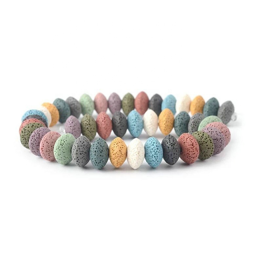 High quality natural colored beads volcanic stone loose beads wholesale DIY jewelry accessories