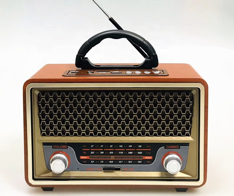 MEIER M-157BT FM AM SW 3 диапазона винтажное Ретро Радио перезаряжаемое радио с USB SD TF MP3-плеер деревянное радио