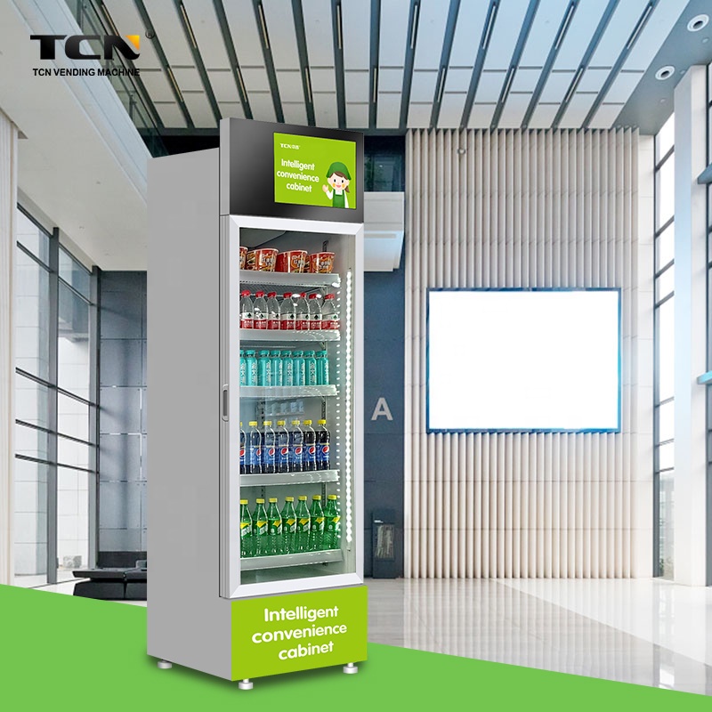Умный вендинг TCN, Лидер продаж, умный холодильник, розничная продажа, фрукты, свежие продукты, овощи, напитки, умный холодильник, торговый автомат