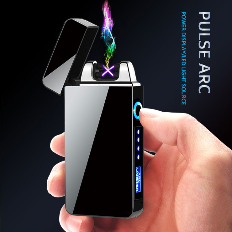 Зажигалка плазменная с двойной дугой и зарядкой от USB