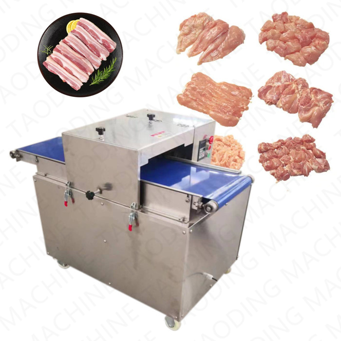 Durable	fresh pork dicing strip	meat slicer machine automatic	meat dicer cube cutting machine	meat strip cutting machine