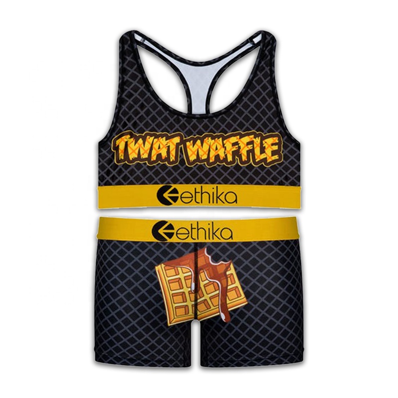 Ethika X twat waffle 2021 новый комплект из 2 предметов ethika Летние повседневные боксерские байкерские спортивные женские комплекты