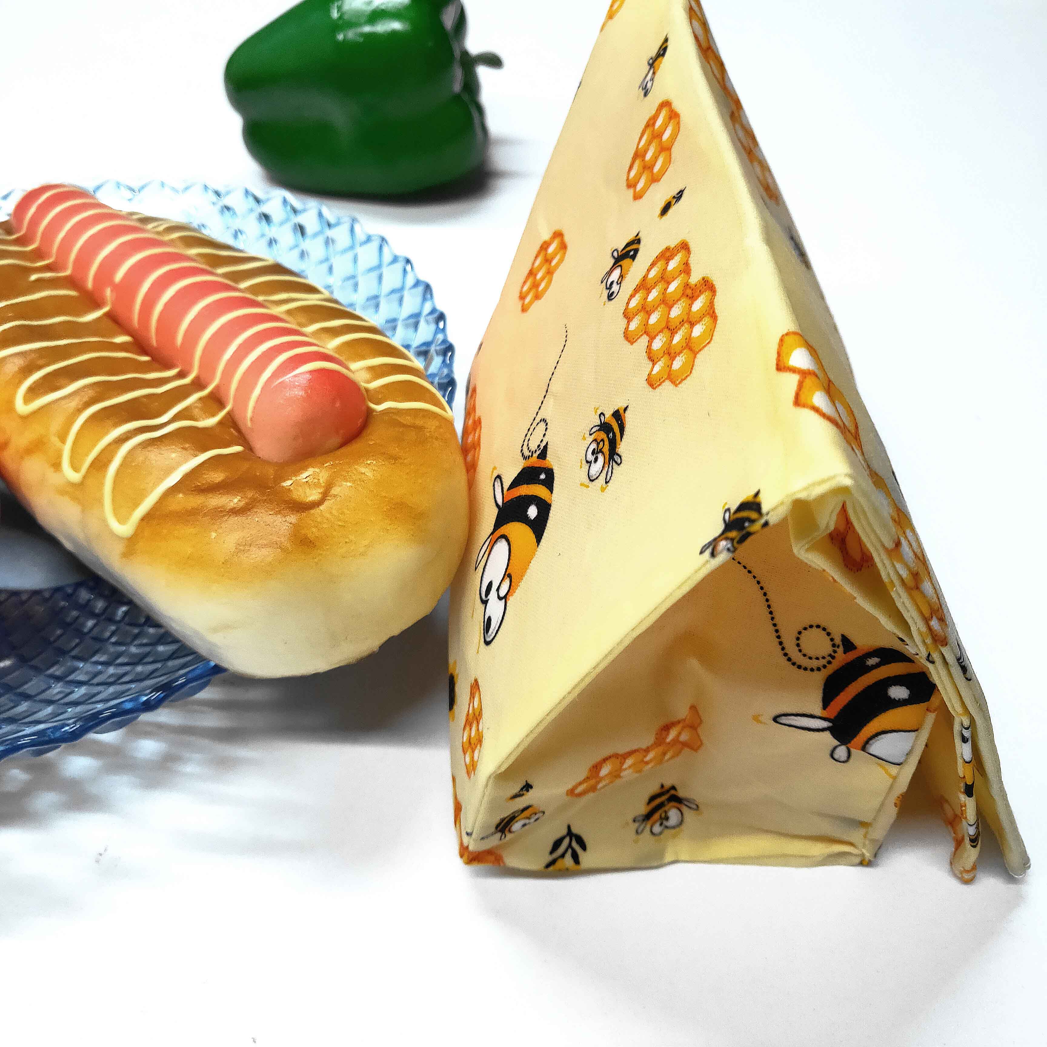 Экологически чистые многоразовые продуктовые пакеты, оберточный рулон пчелиного воска, ткань из пчелиного воска
