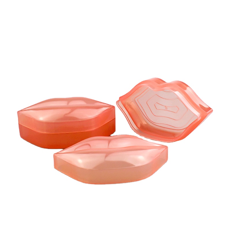 2021 Empty Hot Selling New Red Pink Lip Shape Lipstick Packaging Lipgloss Lip Cream Container Jar For Cosmetic Lip Balm Tube