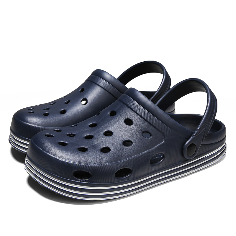 Sandal men's and women's fashion sand shoes comfortable sandals teenagers wading shoes platform soles outside casual crocs