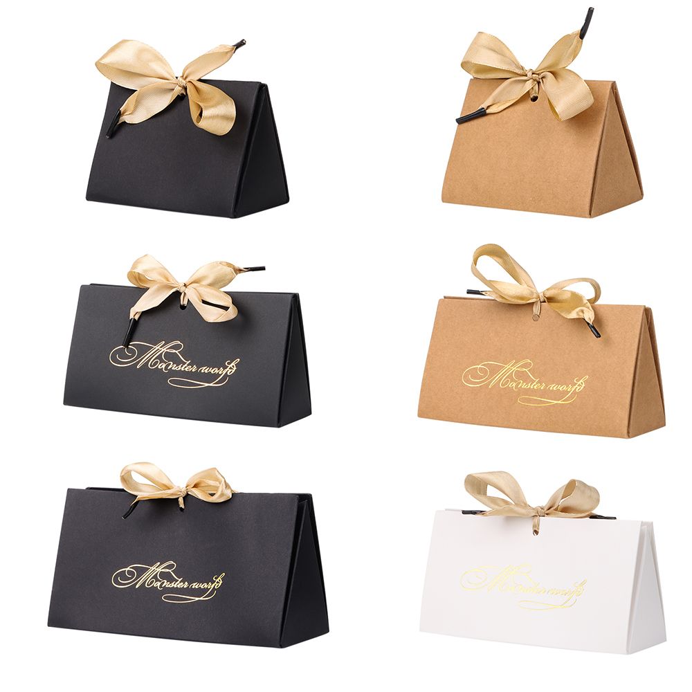 Sacola de papel bolsa маленькая картонная косметичка коричневая с логотипом Подарочный Свадебный оберточный бумажный пакет многоразовый для магазина