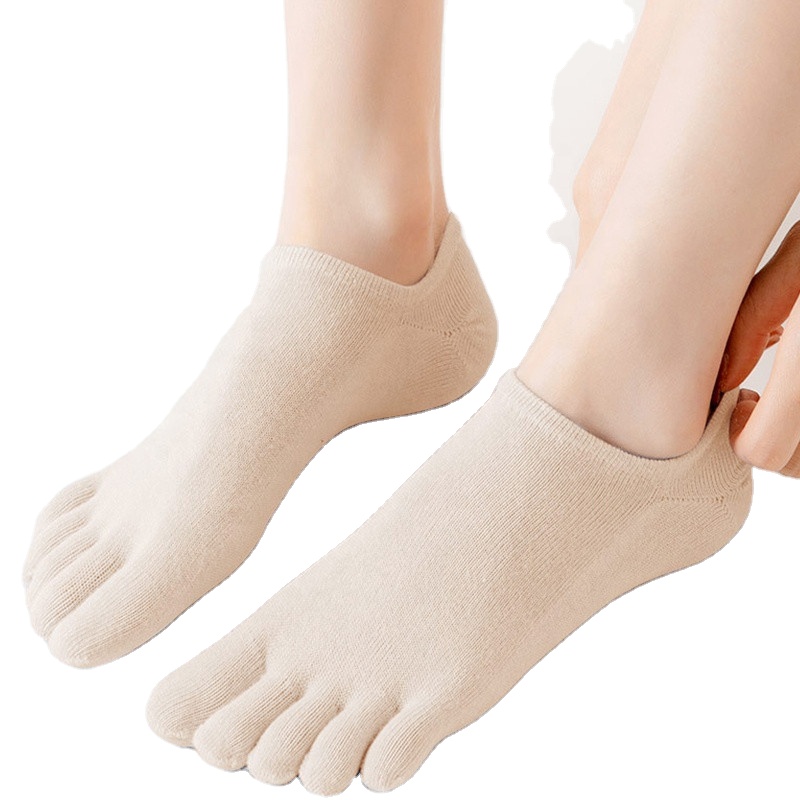 Sanshou 5 toe cotton five toe five finger soft touch handfeeling socks