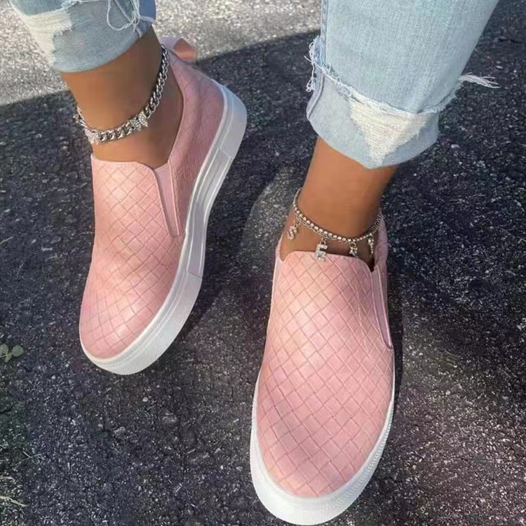 Women Shoes New Fashion Solid Color Flat Canvas Shoes Plus Size European and American Comfortable Leisure Single Shoes