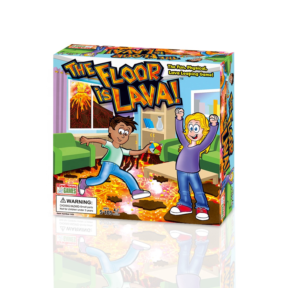 Оптовая продажа, творческая игра twister, детская крутящаяся карточная игра Volcano, пол лавовый, настольная игра