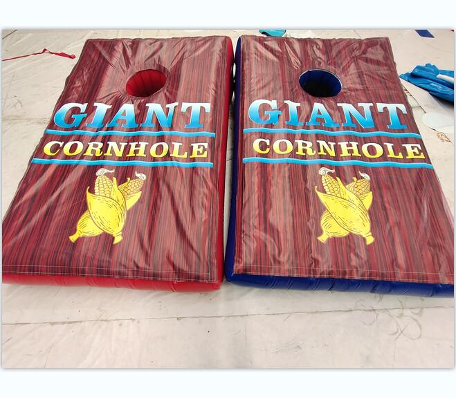 Commercial grade Inflatable Corn hole Game Corn Hole INTERACTIVE sport games for kids and adult