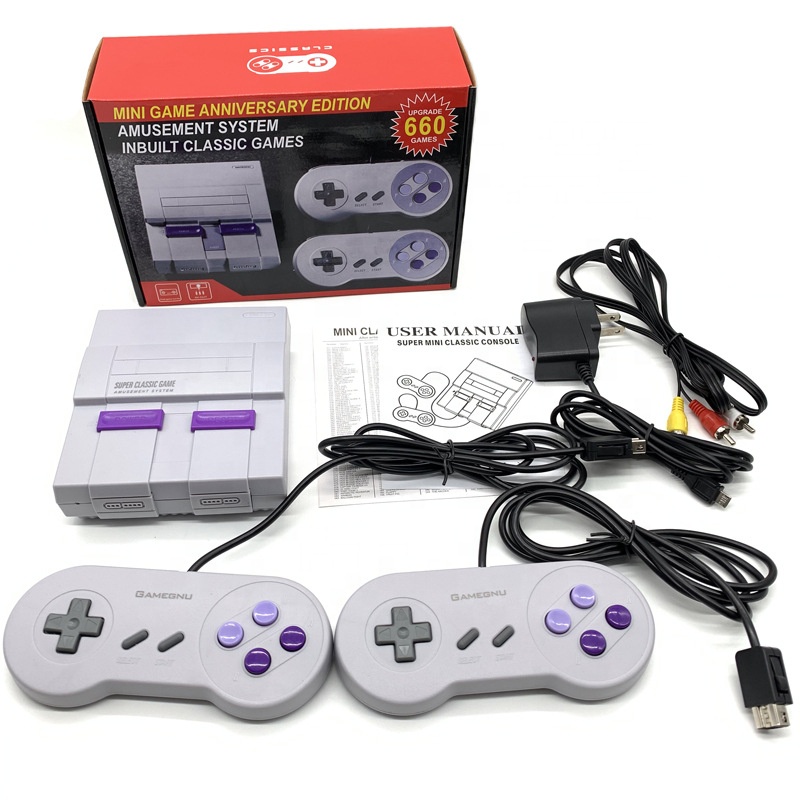 Игровая консоль Super Snes, Беспроводная игровая консоль 4K HD в ретро стиле для консоли Super Nintendo